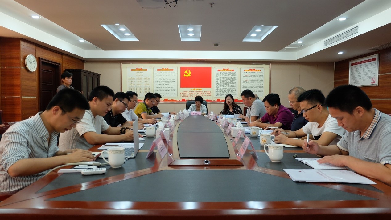 项目组向揭阳市委常委，宣传部部长方赛妹汇报初稿方案